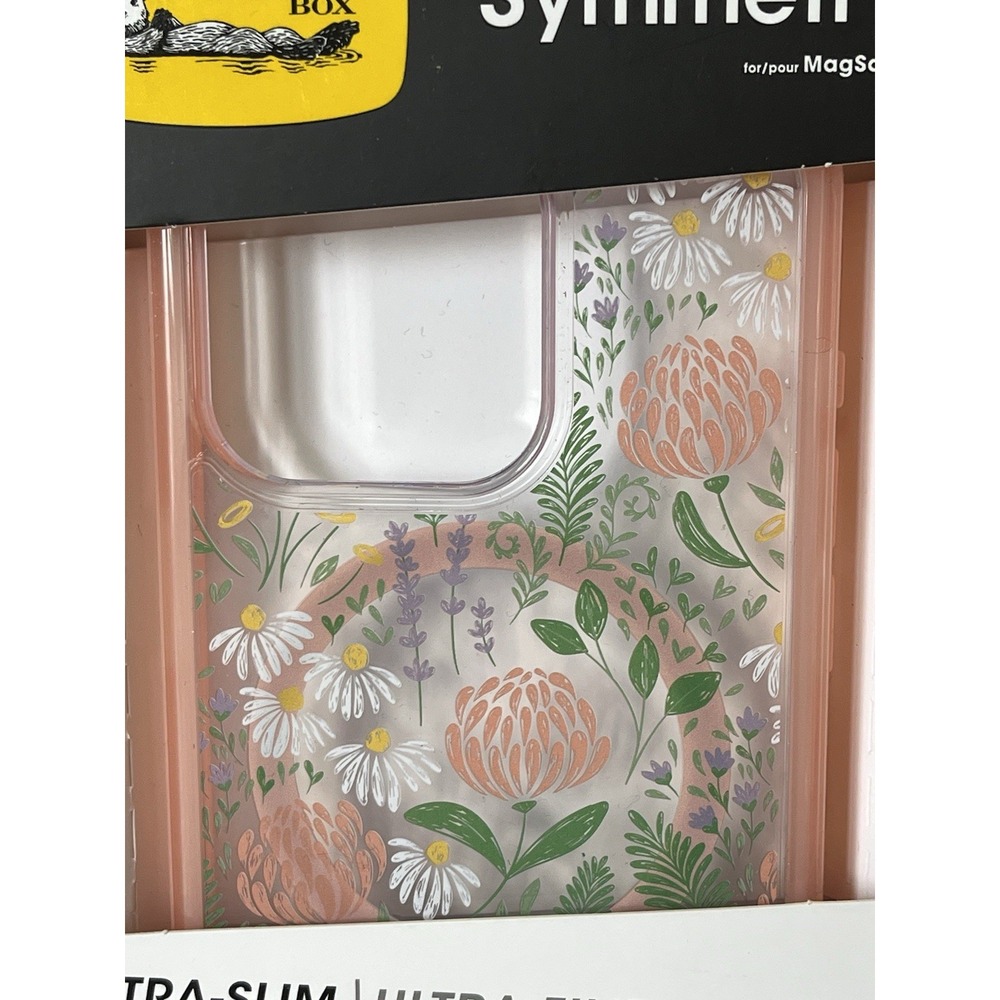 OtterBox iPhone 15 Pro Symmetry Series Case with MagSafe - Peachy Bloom - Picture 3 of 8